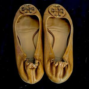 Used Tory Burch Leather Flats